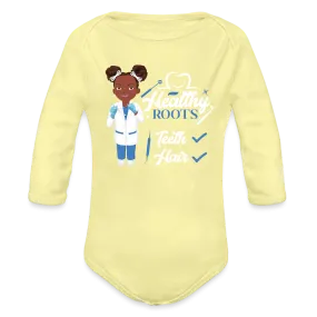 Dentist Organic Long Sleeve Baby Bodysuit