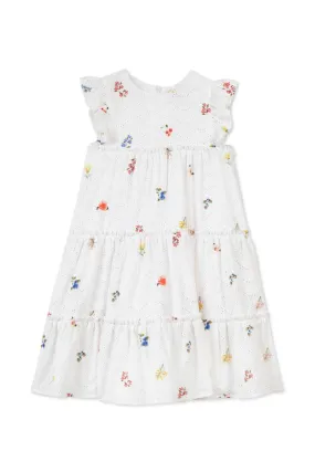 Dress - White Floral All Over
