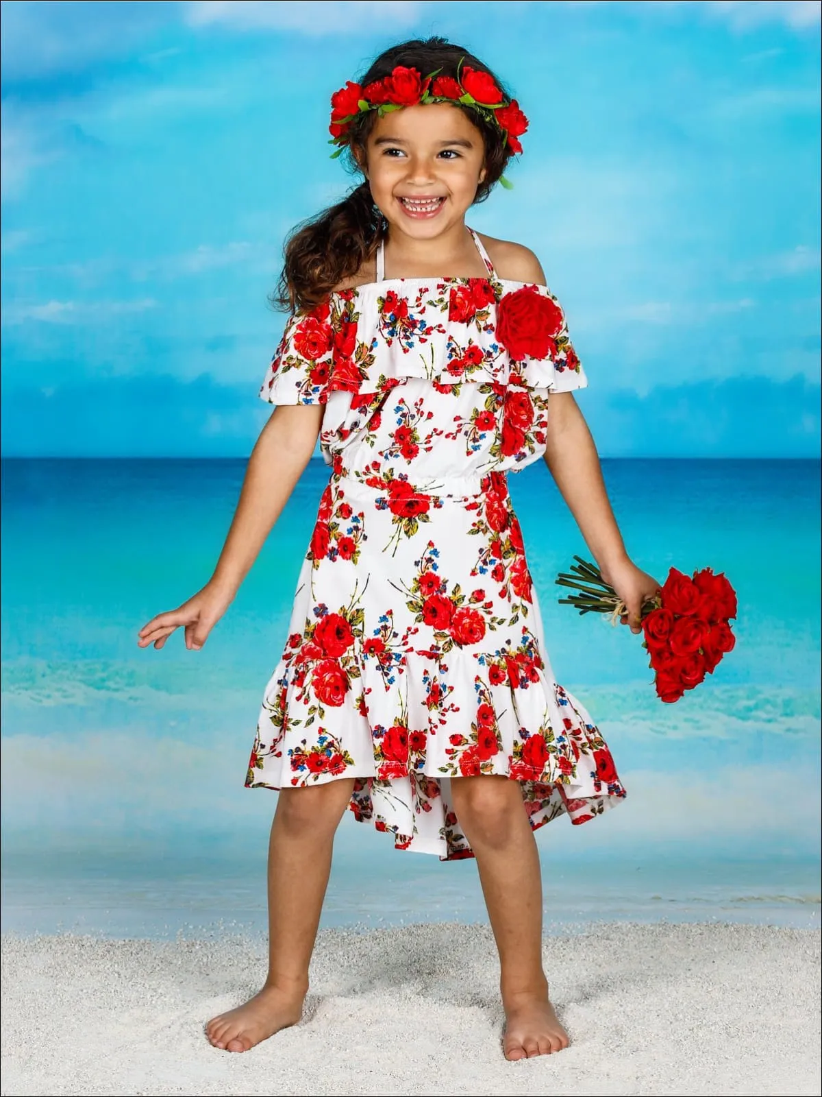 Early Blooms Hi-Lo Skirt Set