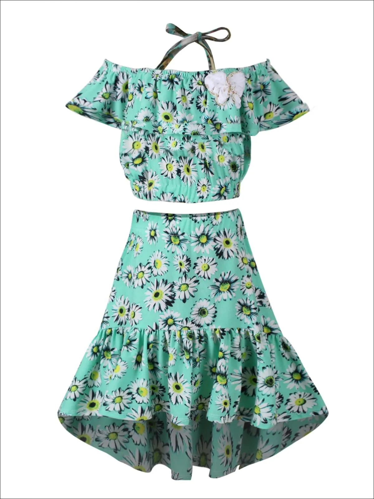 Early Blooms Hi-Lo Skirt Set