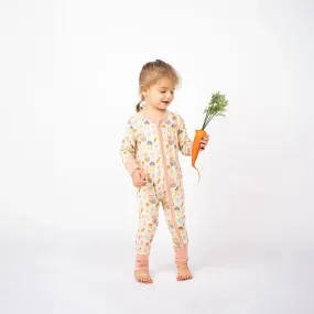 Easter Bamboo Baby Pajama - Egg Hunt, Convertible
