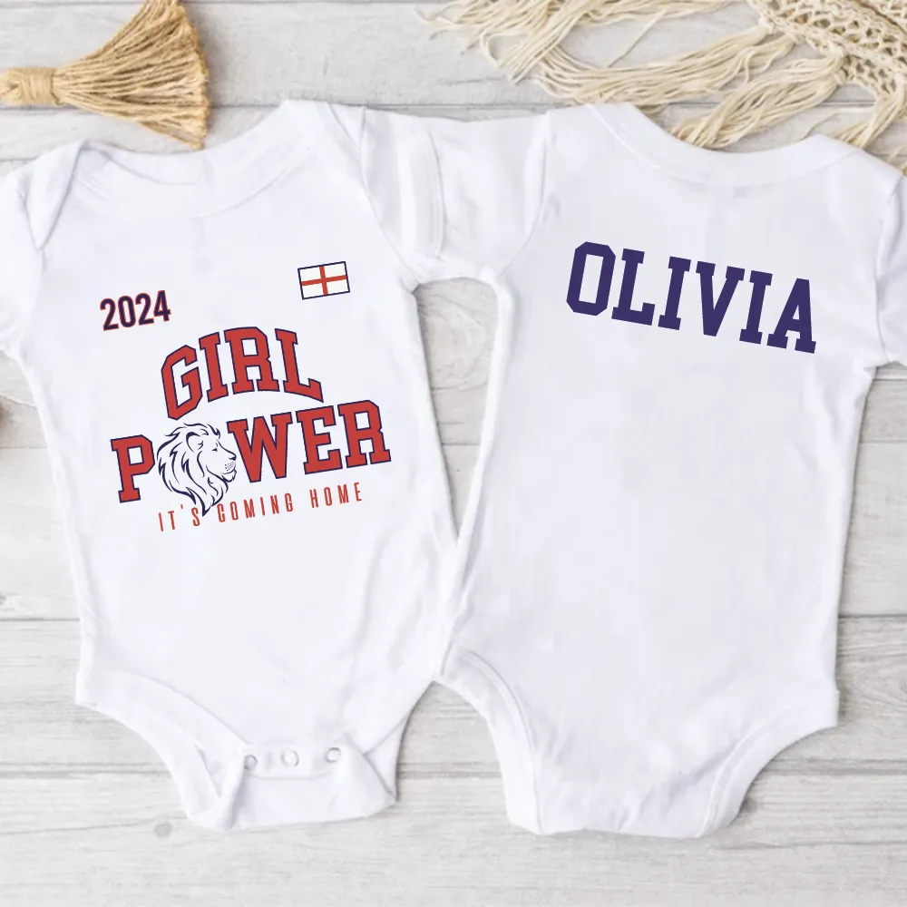 Euros - England Girl Power Matching T-shirts & Baby Vest