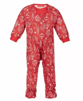 Family Pajamas Baby Ornament-Print Footed 1-Pc Pajamas  Color Ornaments Size 6-9 months