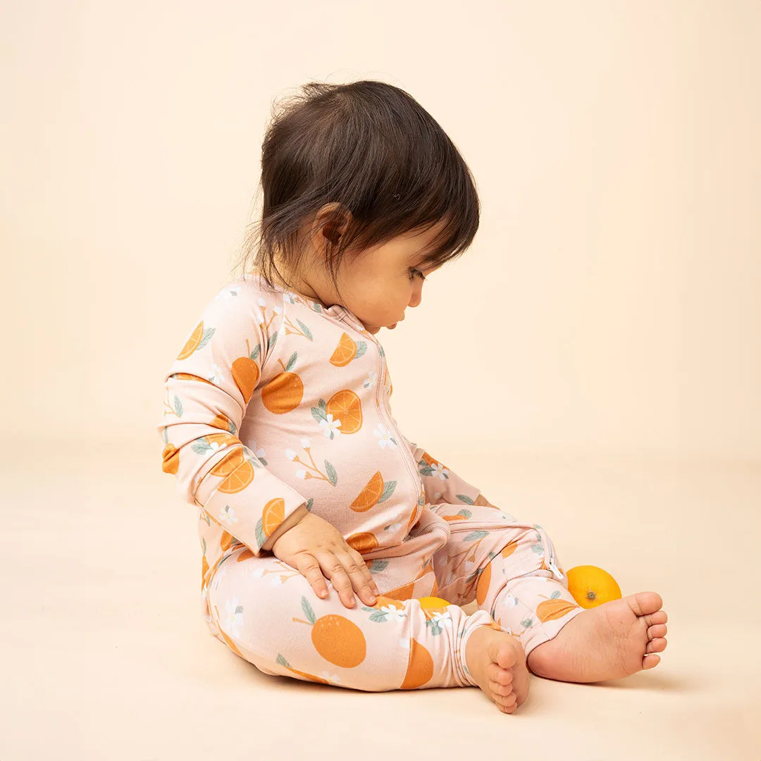 Freshly Squeezed Oranges Bamboo Convertible Pajamas