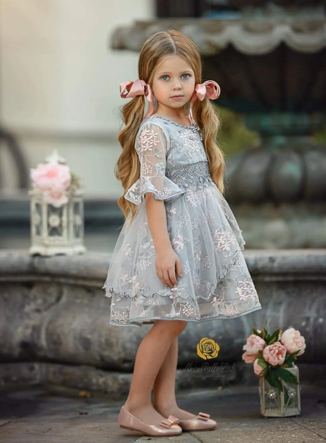 Garden Glory Floral Lace Party Dress