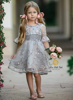 Garden Glory Floral Lace Party Dress