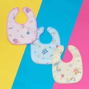 Giraffe Print Bib - Set of 3