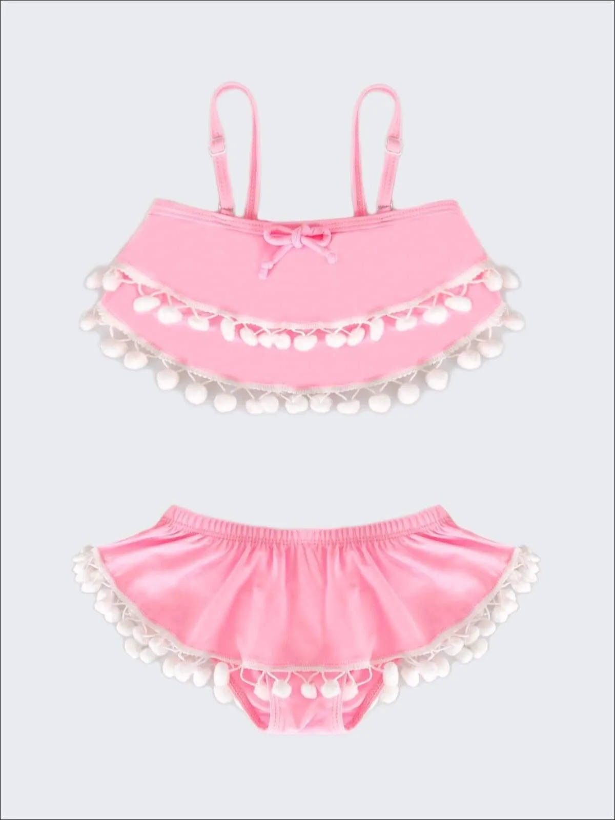 Girls Pom Pom Lovin' Two Piece Swimsuit
