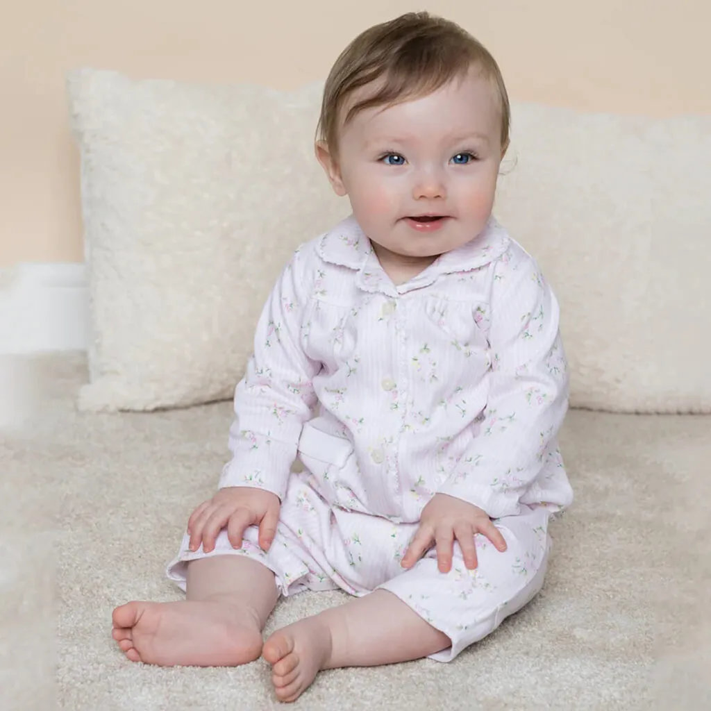 Grace Floral Print Romper Pajamas