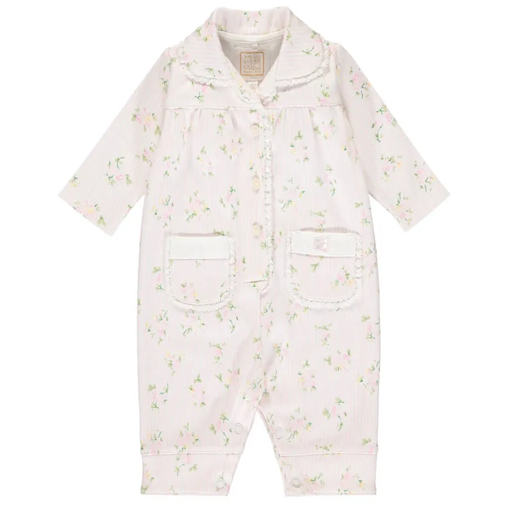 Grace Floral Print Romper Pajamas