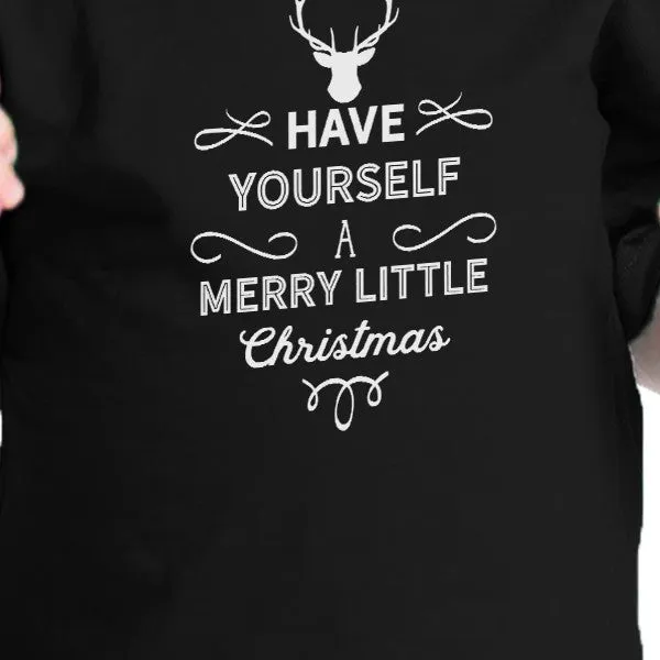 Have Yourself A Merry Little Christmas Baby Black Shirt