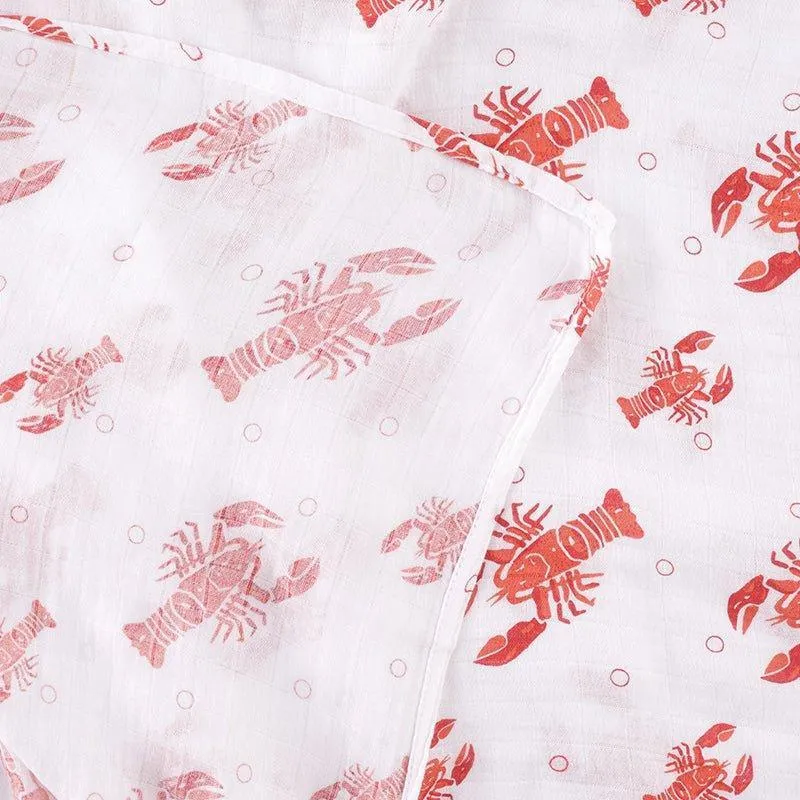 Heads and Tails Baby Muslin Swaddle Receiving Blanket
