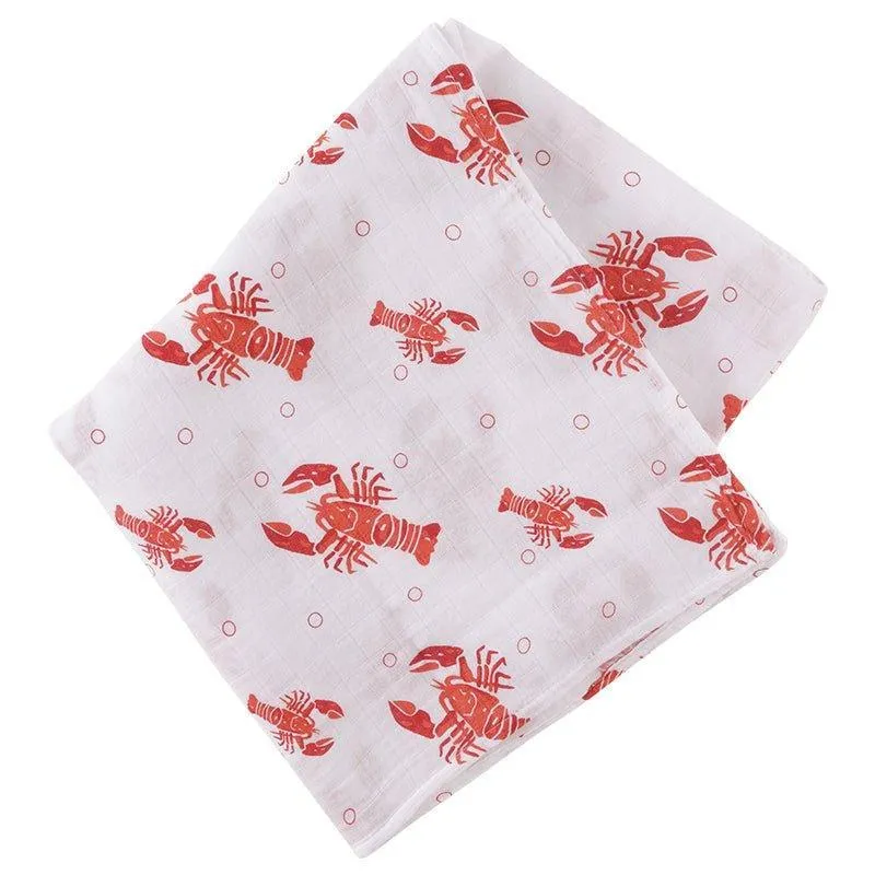 Heads and Tails Baby Muslin Swaddle Receiving Blanket