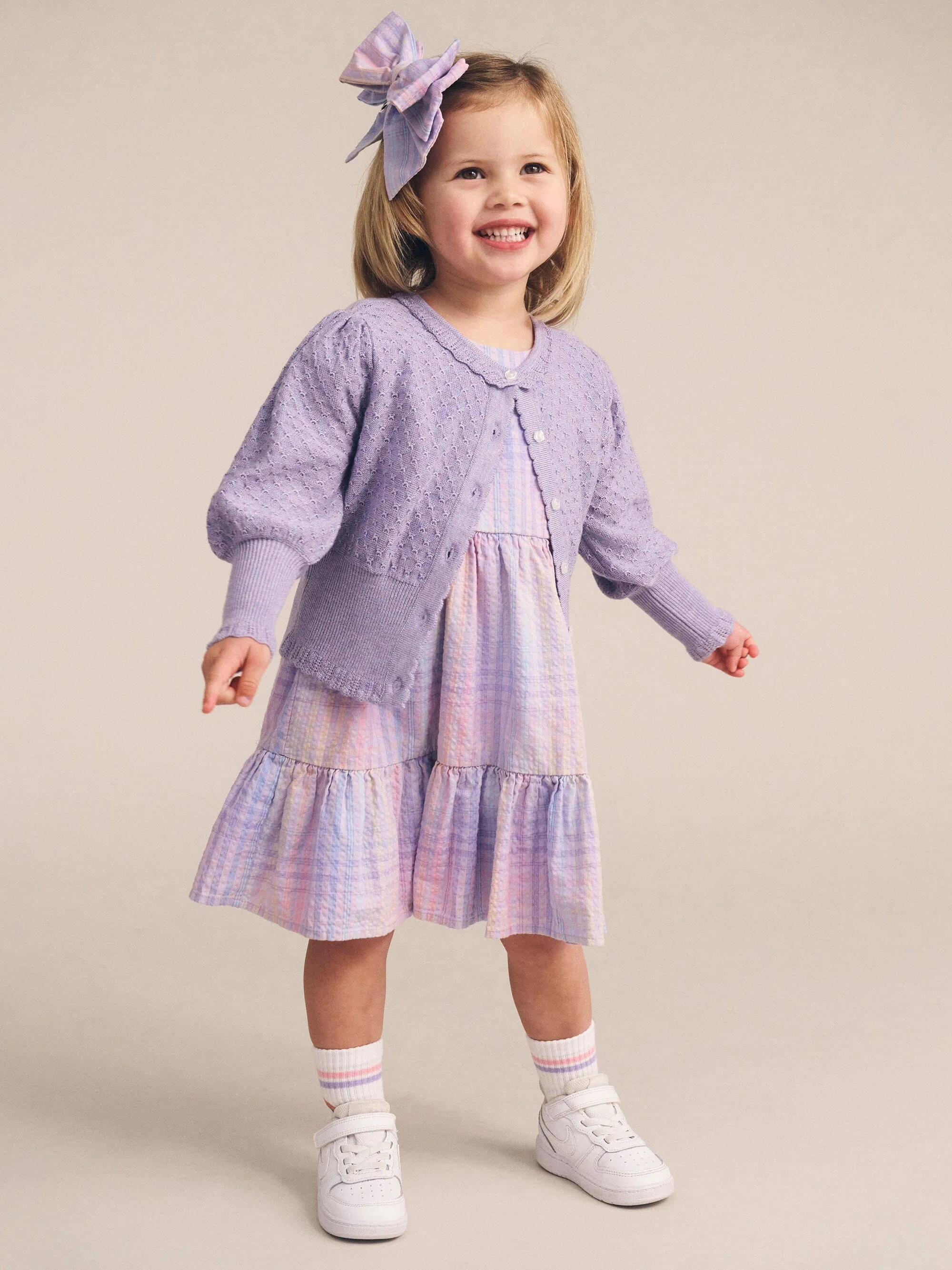 Huxbaby - Pointelle Sparkles Cardi - HB5189W25