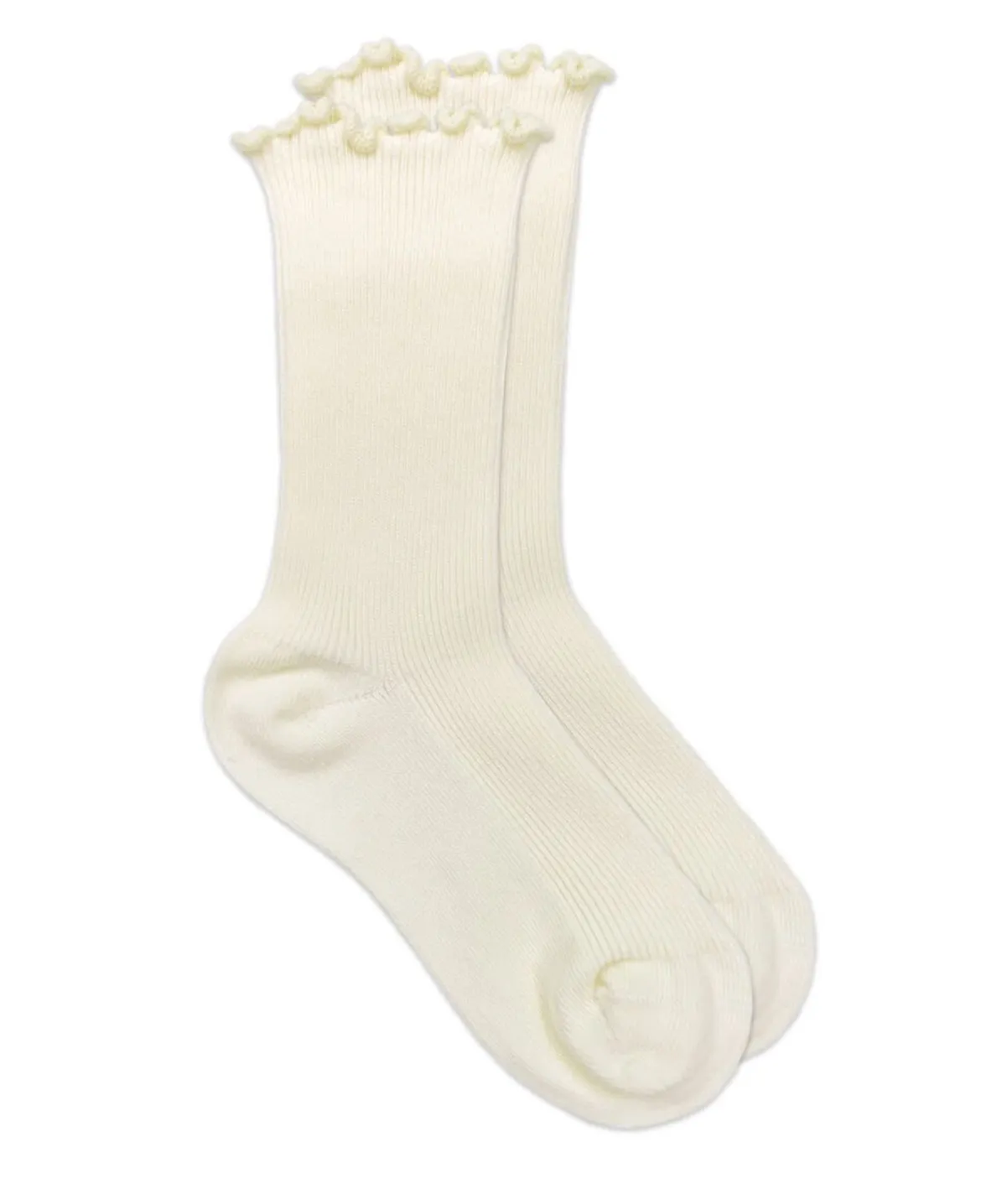 Jefferies Socks Seamless Ripple Edge Turn Cuff Crew Socks
