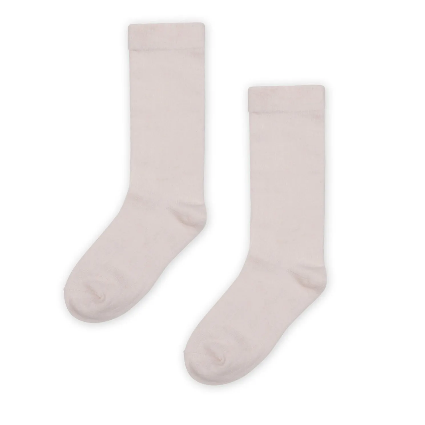Kapow Milk Ribbed Knee High Socks - Milk