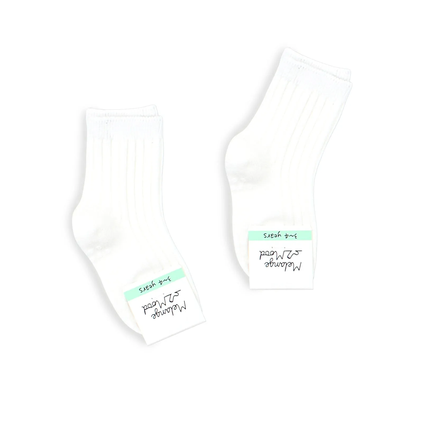 Kids Cotton Non Slip Basic Color Socks B16