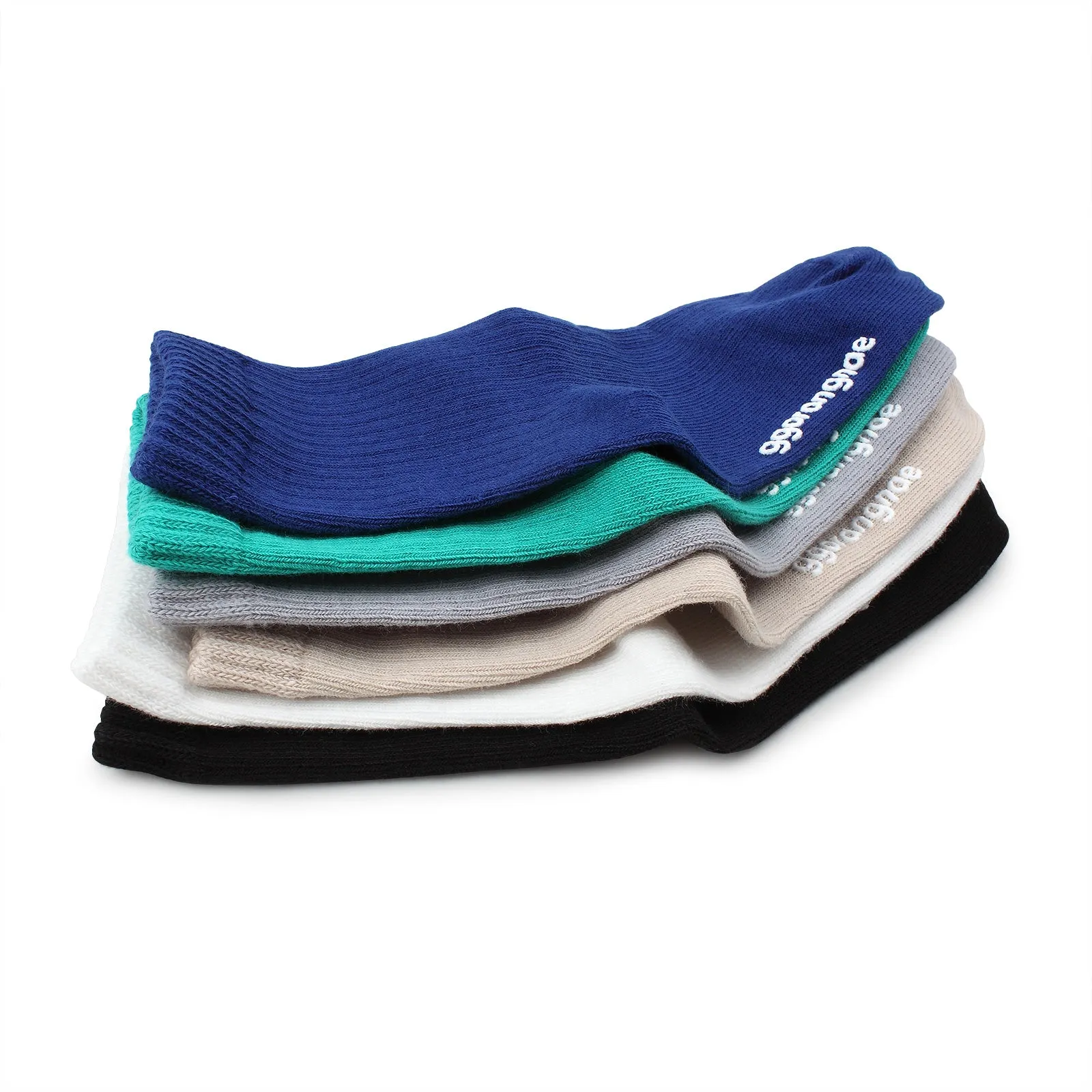 Kids Cotton Non Slip Basic Pastel Color Socks Kids Basic - D16