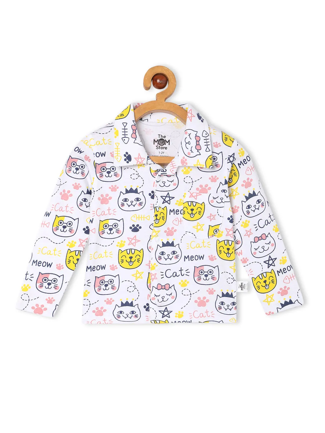 Kids Pajama Set Combo of 2 - Tall as a Giraffe & Meow Meow