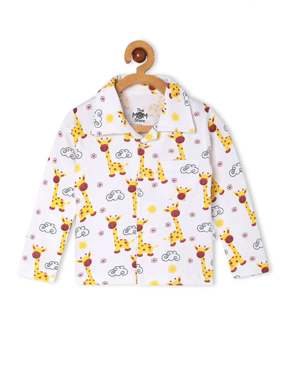Kids Pajama Set Combo of 2 - Tall as a Giraffe & Meow Meow