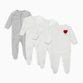 Kind Zip Baby Pajamas 4 Pack