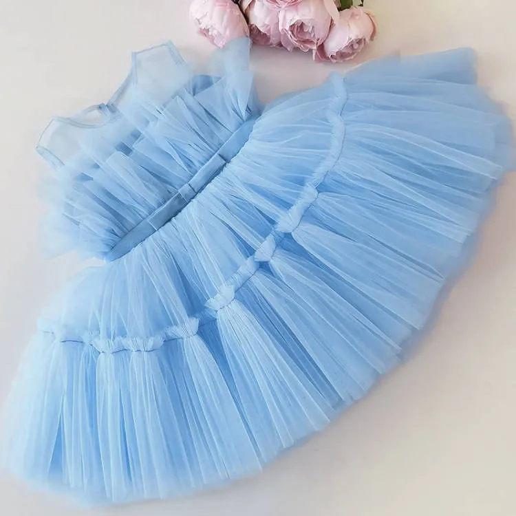 LANFUBEISI  Baby Clothes for Girls Toddler Kids Wedding Princess Gown Girl Elegant Birthday Dress Tulle Bridesmaid Evening Party Dresses