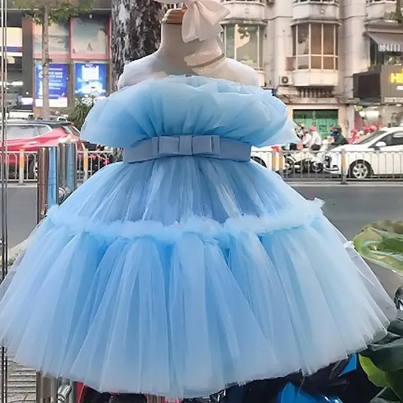 LANFUBEISI  Baby Clothes for Girls Toddler Kids Wedding Princess Gown Girl Elegant Birthday Dress Tulle Bridesmaid Evening Party Dresses