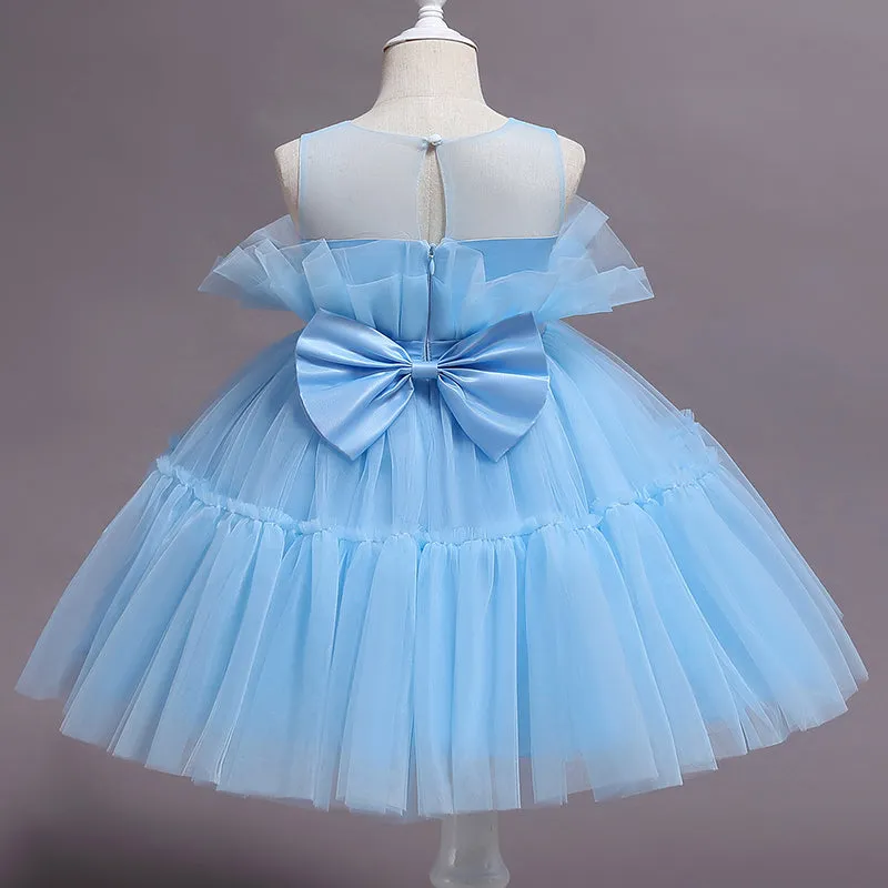 LANFUBEISI  Baby Clothes for Girls Toddler Kids Wedding Princess Gown Girl Elegant Birthday Dress Tulle Bridesmaid Evening Party Dresses