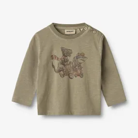 Langærmet T-shirt Ole - dry sage