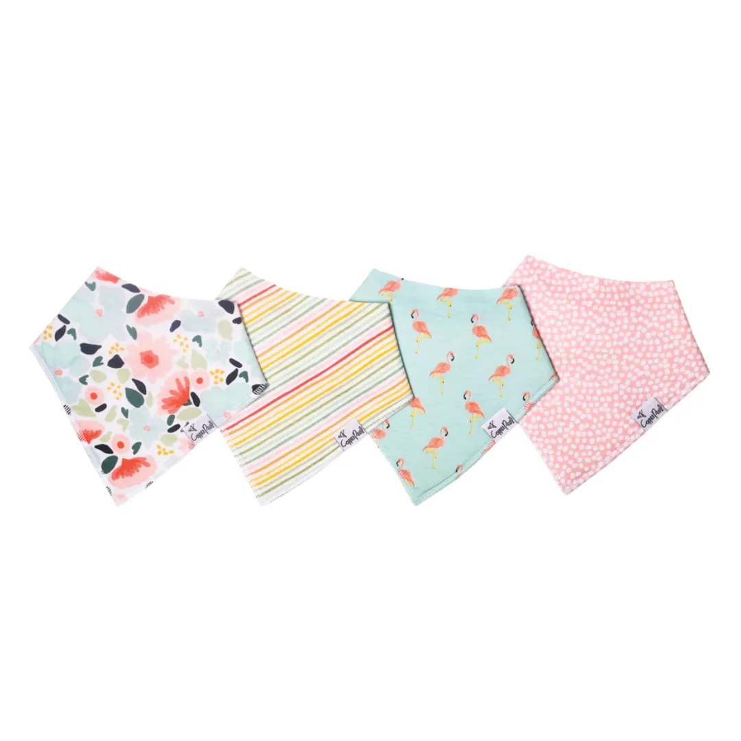 Leilani Bandana Bib Set (4 pack) - Copper Pearl