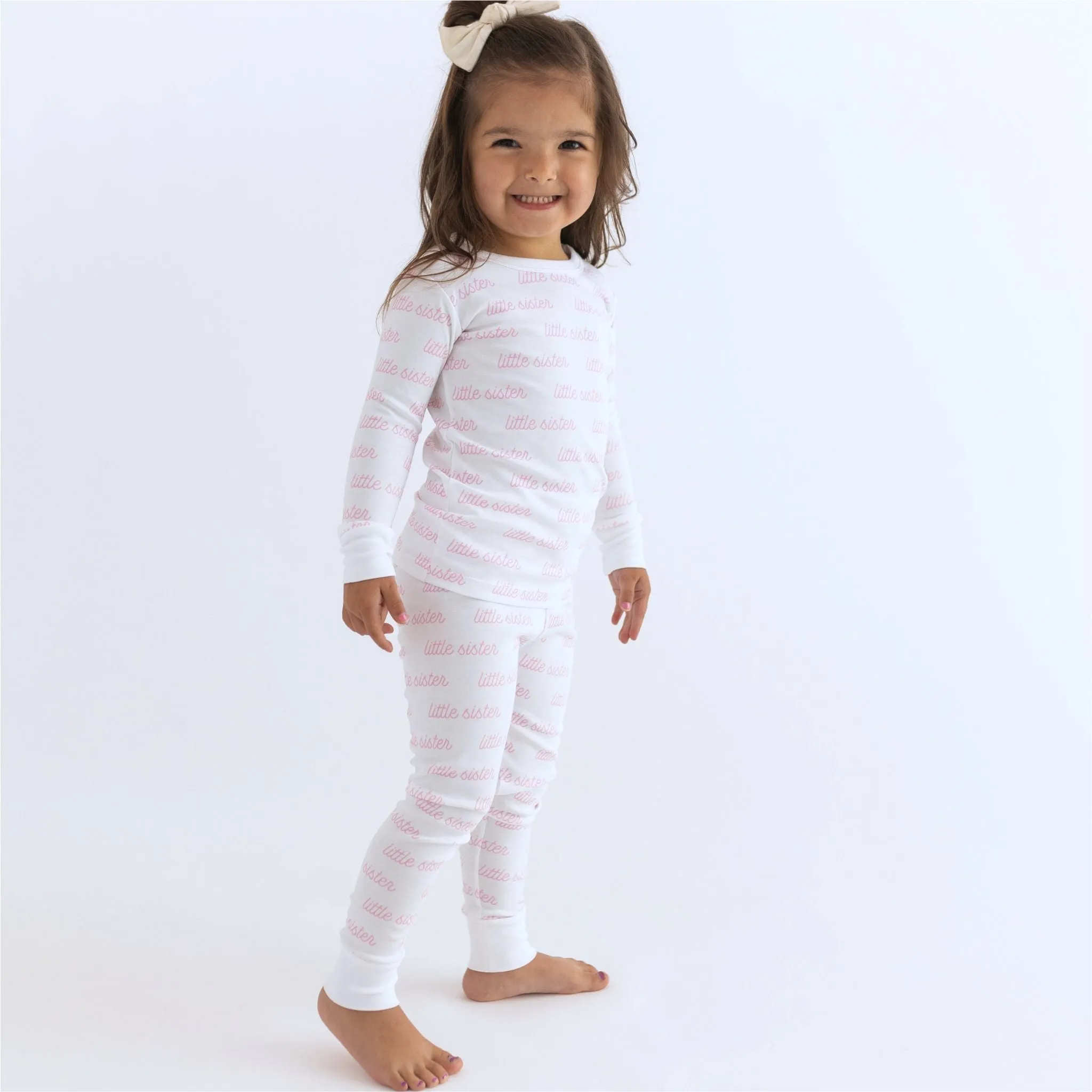 Little Sister Print Long Pajamas