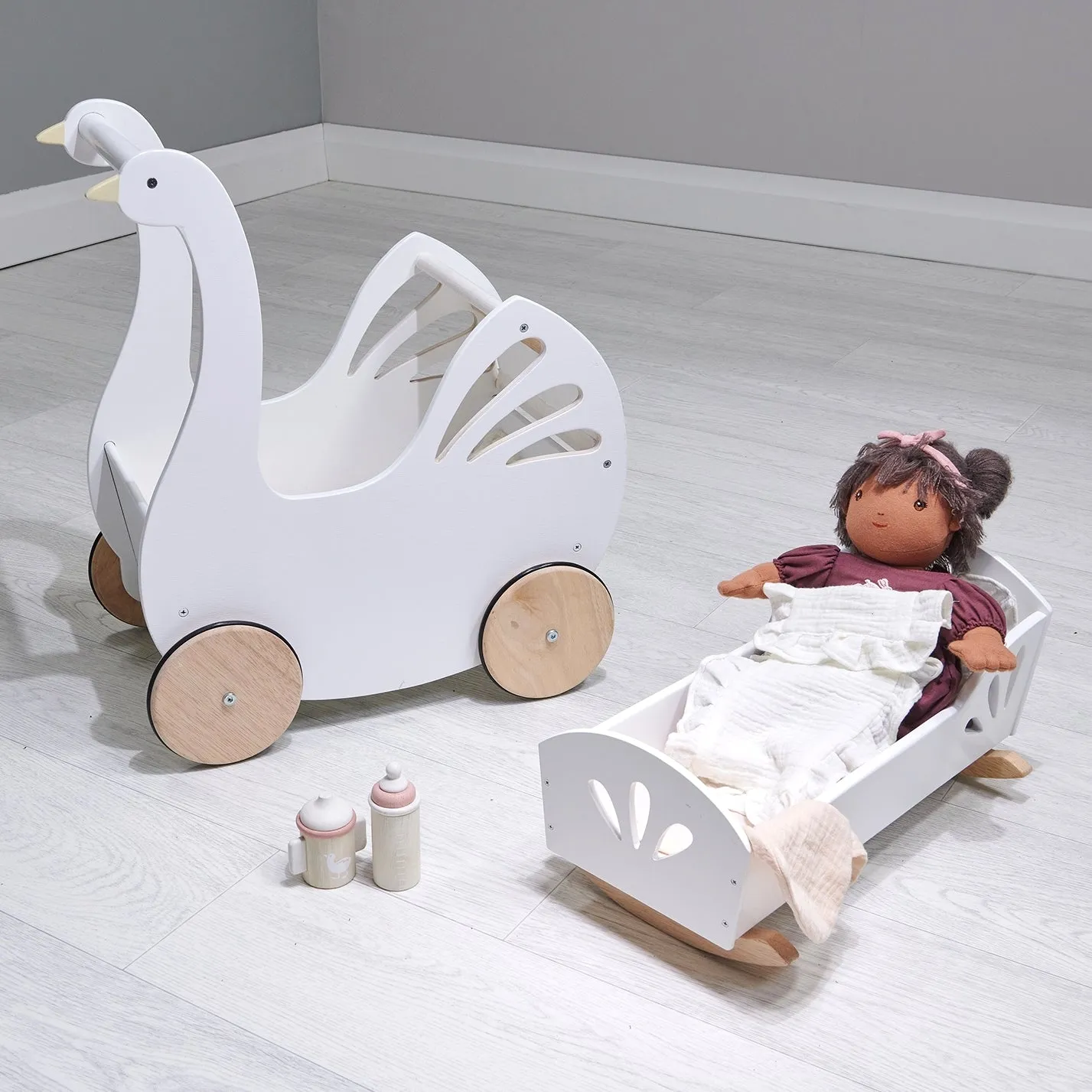 Lola Caring Bundle (Lola Doll, Pram, Dolly Bed)