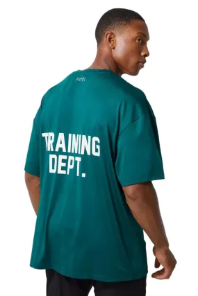 MAN ACTIVE TRAINING DEPT PERFORMANCE OVERSIZED T SHIRT - GREEN