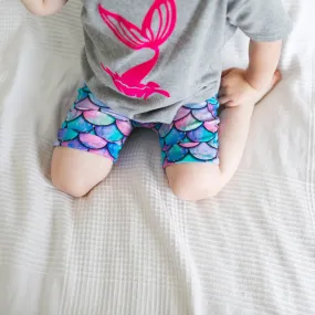 Mermaid print shorts