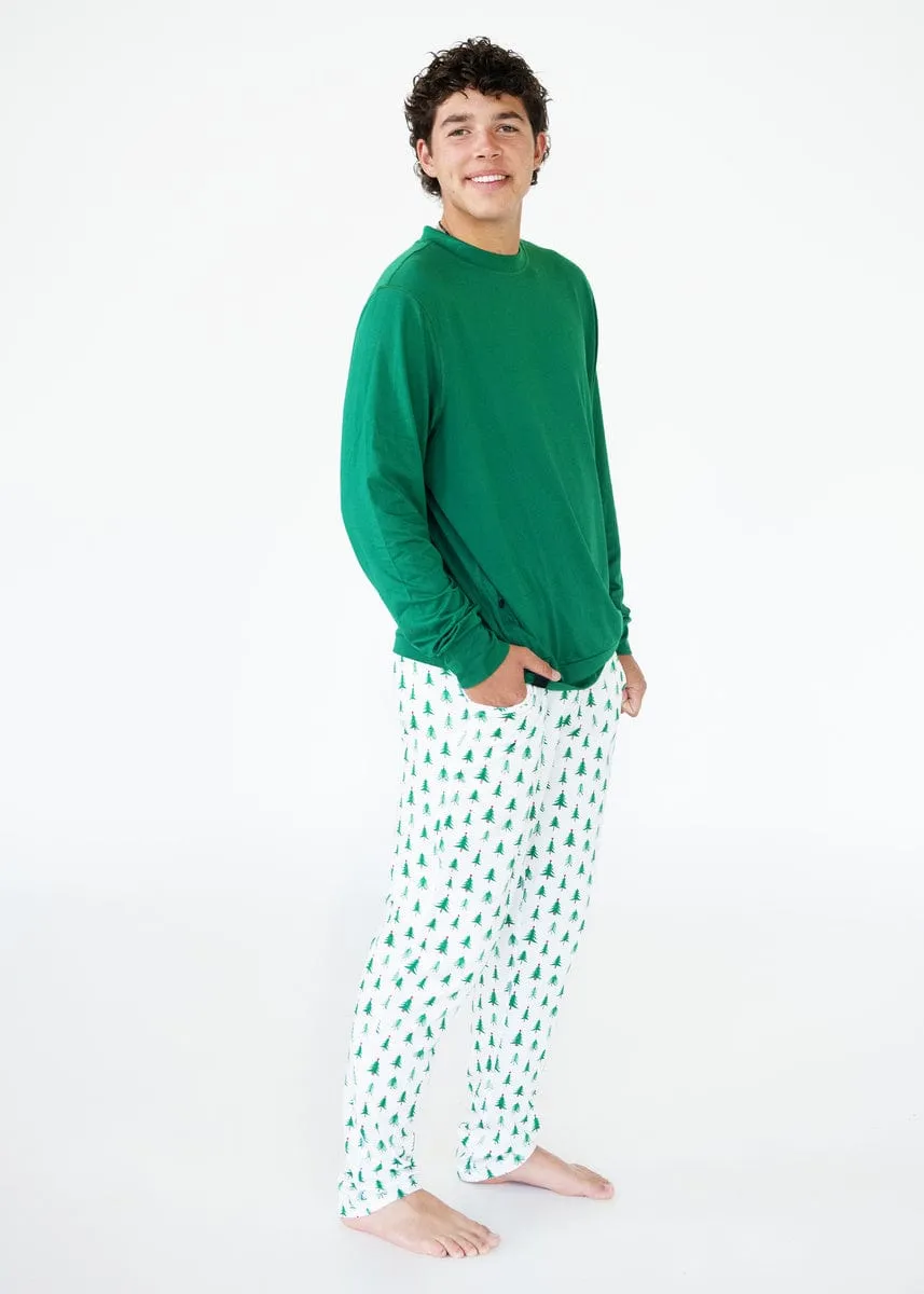 Montage Men's Pajama Top - Green - Final Sale