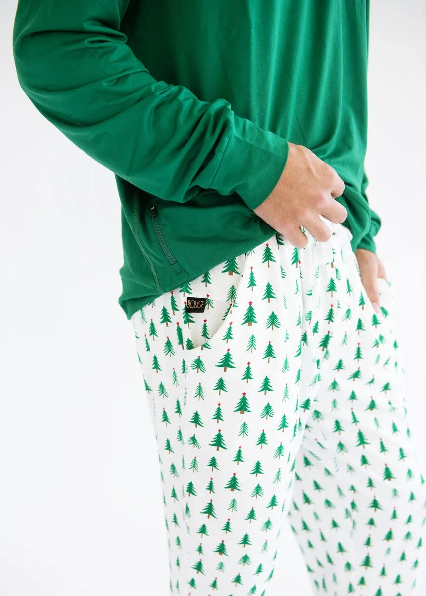 Montage Men's Pajama Top - Green - Final Sale
