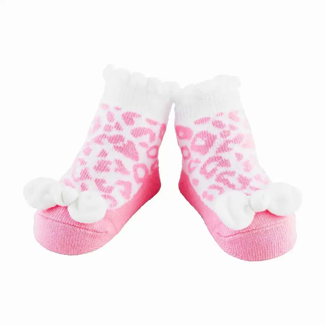 Mud Pie - Baby Socks - Pink Leopard