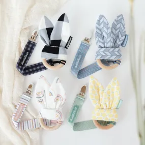 NEW! BunBun Teether & Pacifier Clip Combo