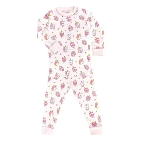 Noomie 2 Piece Pajamas Pink Happy Dreidels