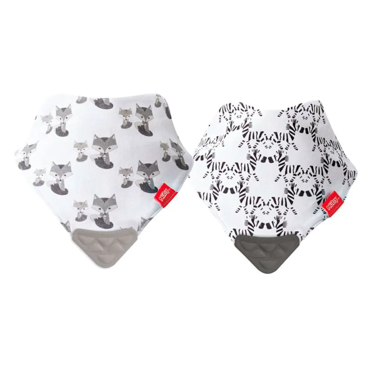 Nuby Bandana Teether Bibs Pack of 2 styles vary