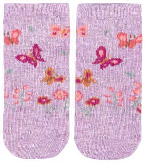 Organic Socks Ankle Jacquard- Lavandula