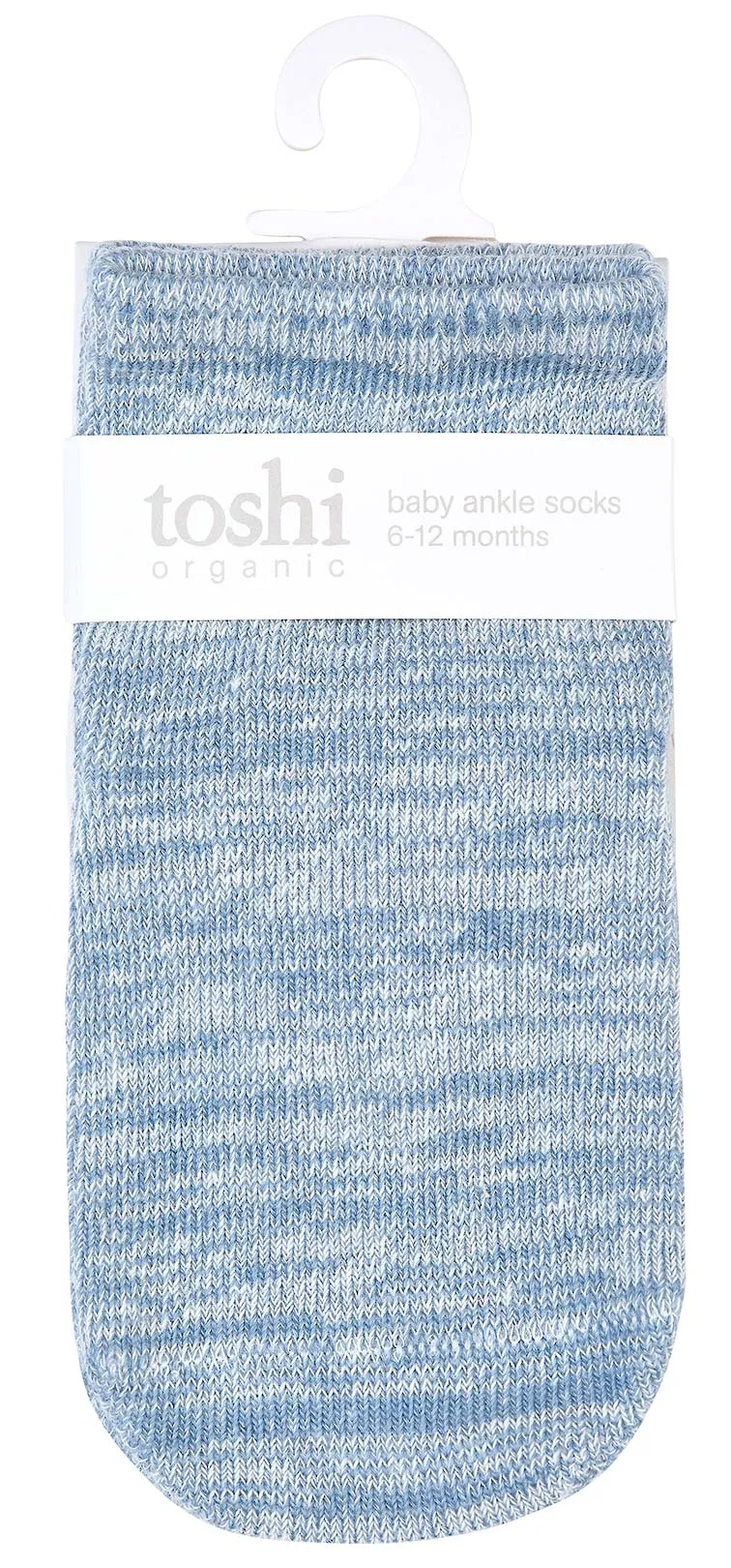 Organic Socks Ankle Marle- Storm
