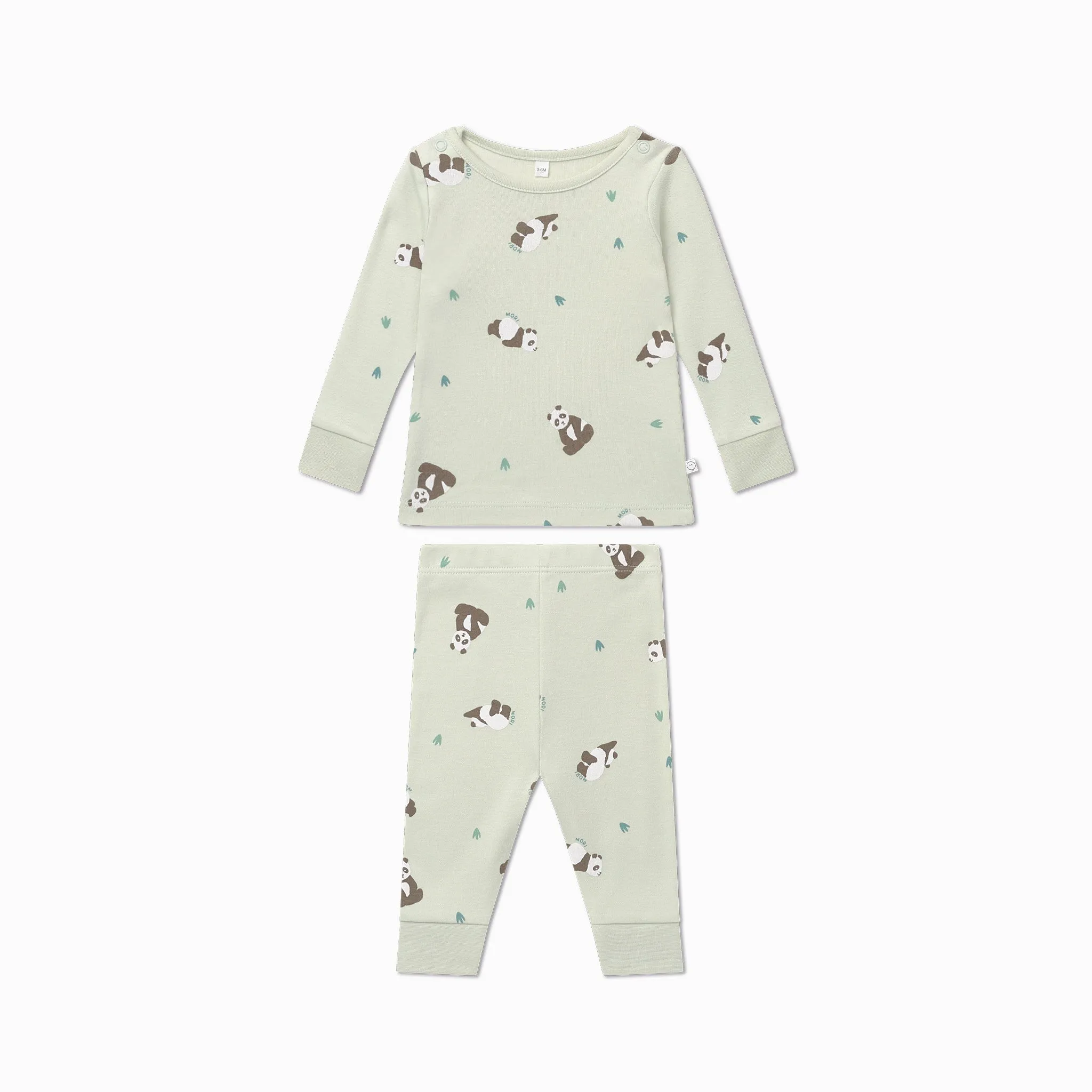 Panda Print Pajama Set