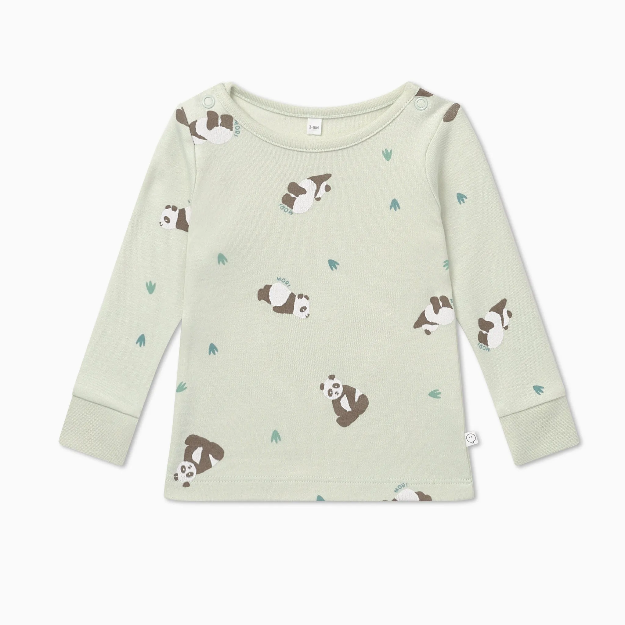Panda Print Pajama Set