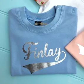 Personalised Baby Boys T-Shirt Short Sleeve
