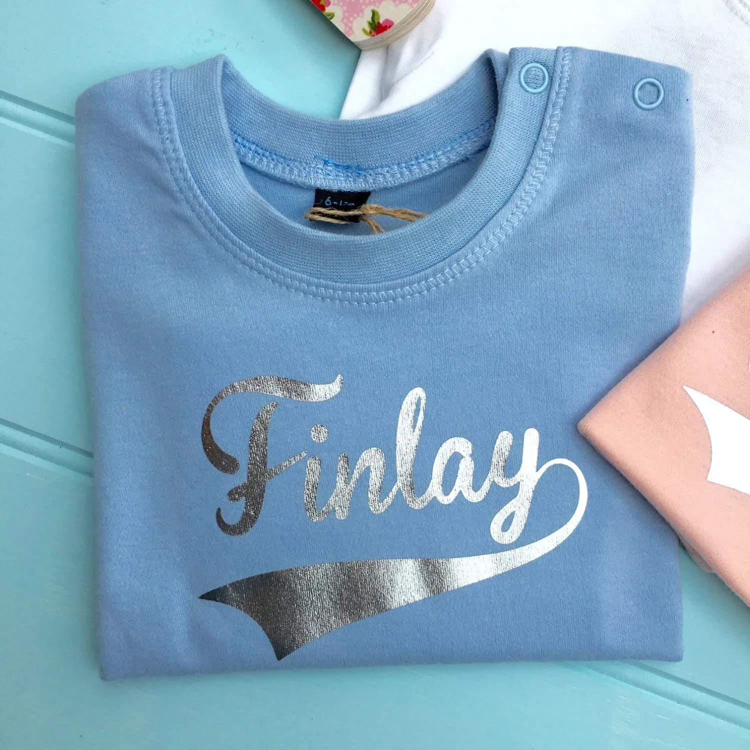 Personalised Baby Boys T-Shirt Short Sleeve