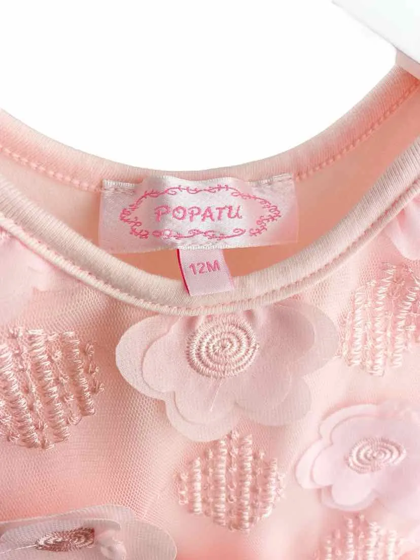 Popatu Baby Girl Tutu Dress Pink Size 12M