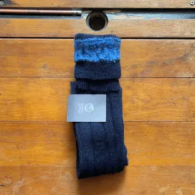 Regent - Wool Boot Sock - Navy Blue