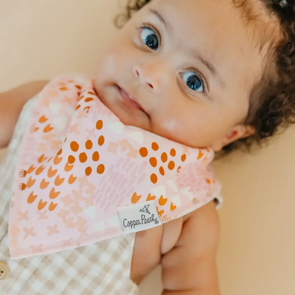 Rue Bandana Bibs - Copper Pearl