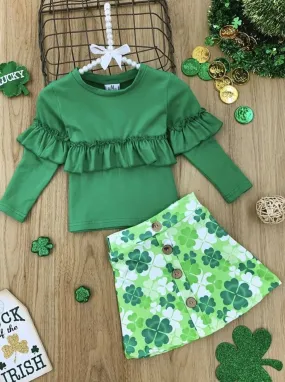 Seeing Green Clover Skirt Set